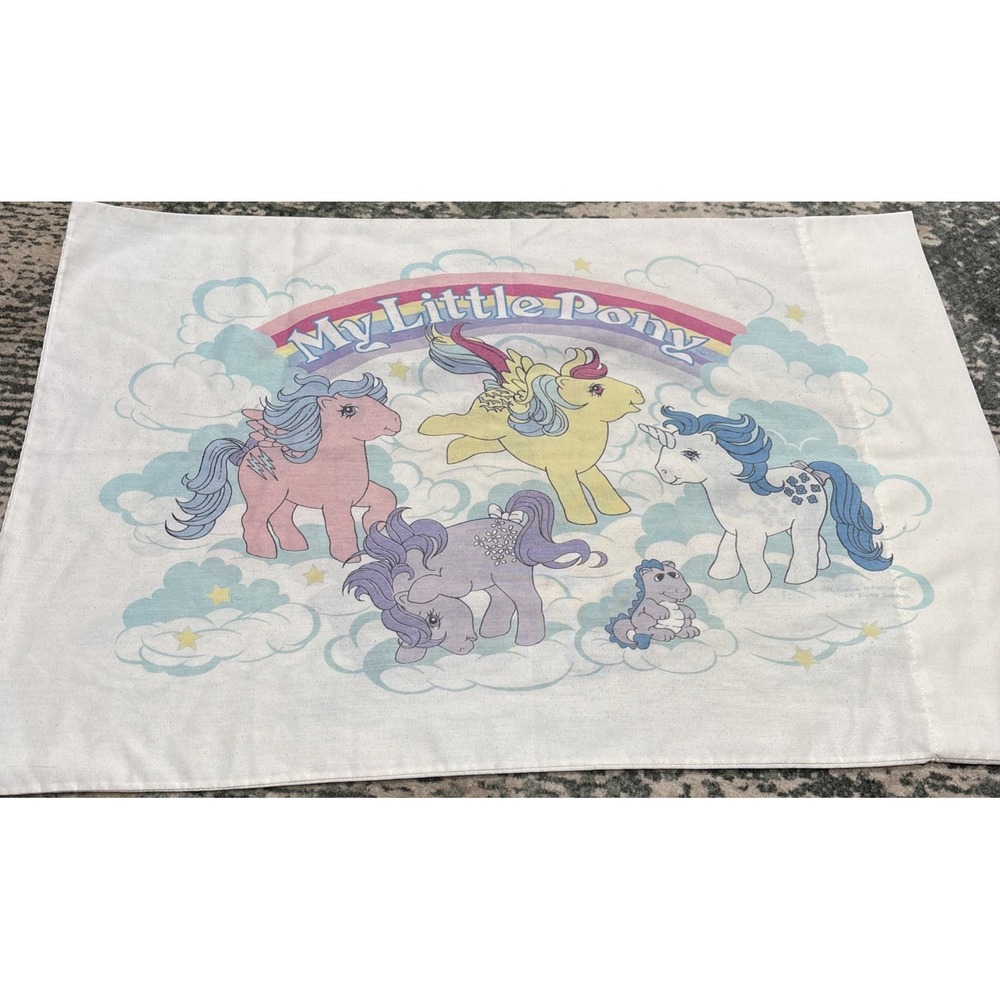vintage 1984 G1 Hasbro My Little Pony standard pillowcase
